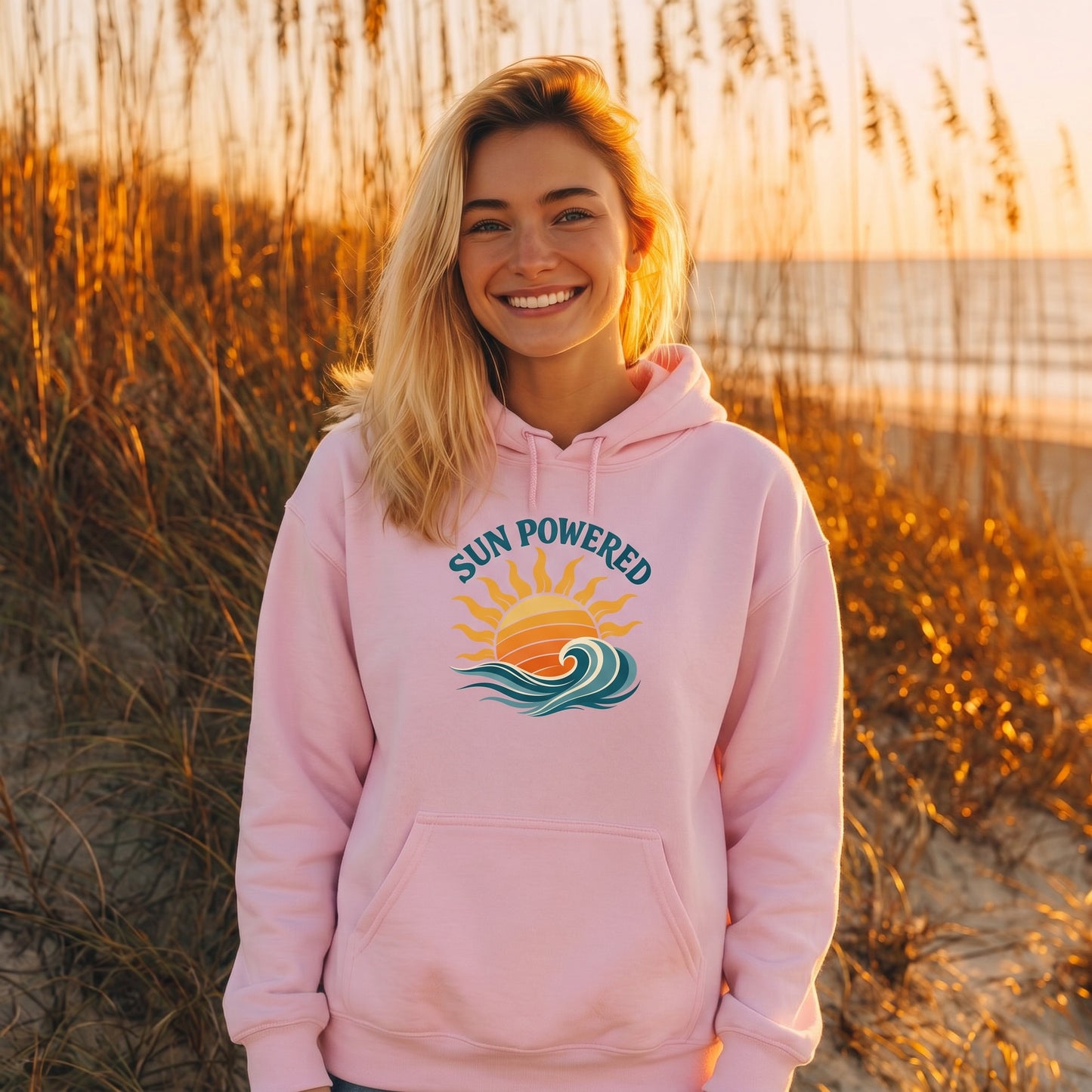 Sun Powered Retro Sunshine Hoodie