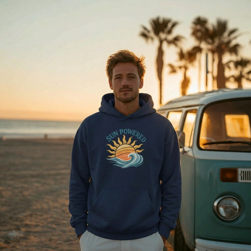 Sun Powered Retro Sunshine Hoodie