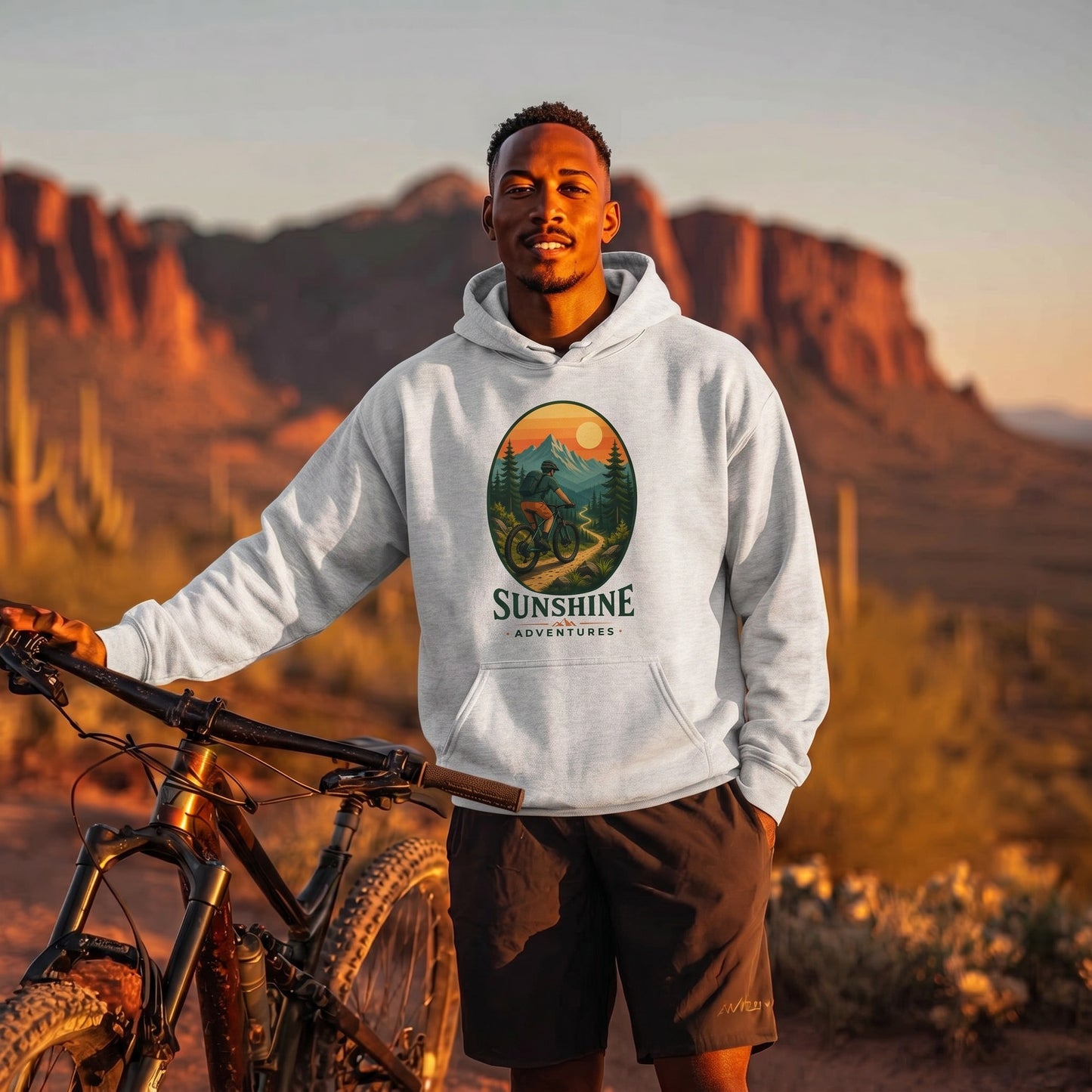 Sunshine Adventures Mountain Bike Hoodie