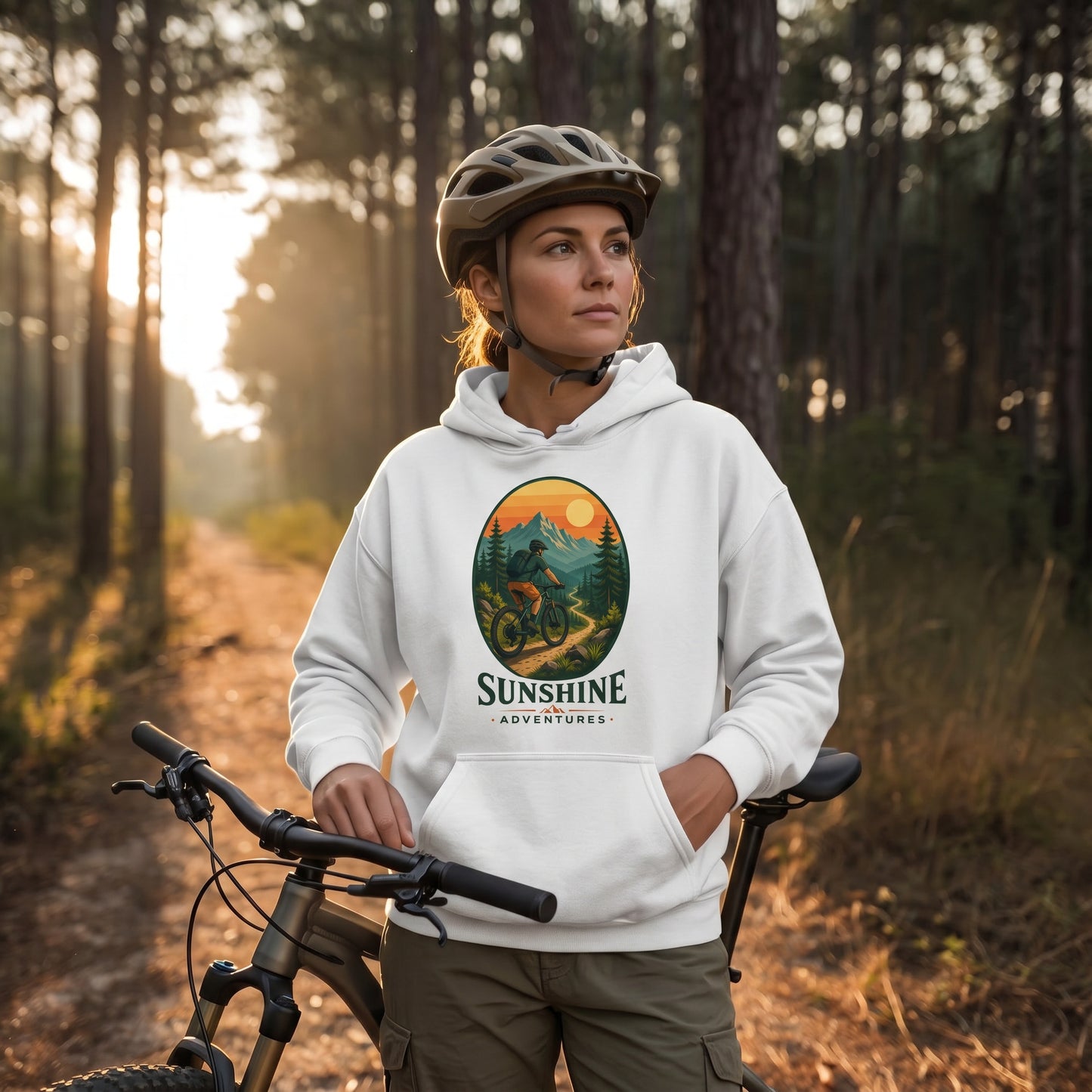 Sunshine Adventures Mountain Bike Hoodie