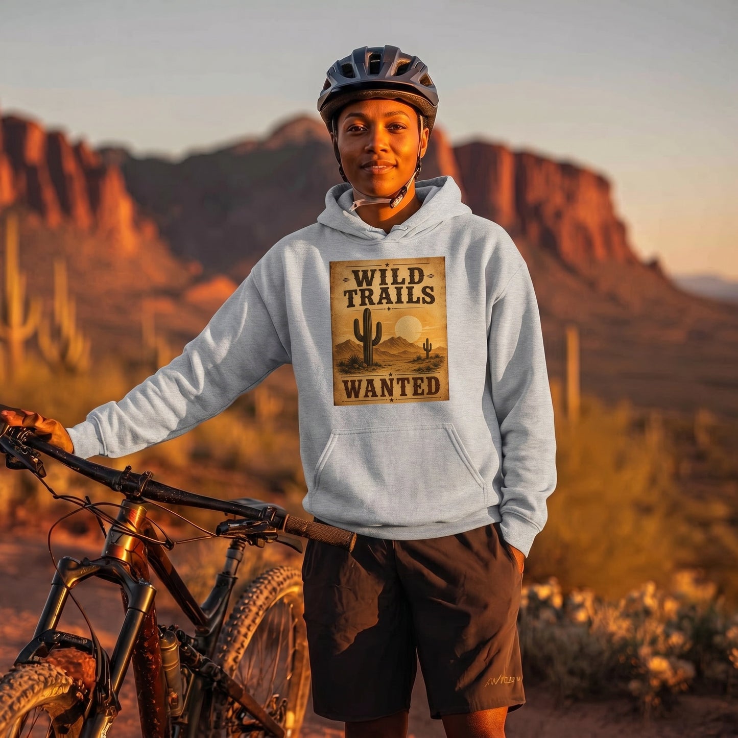 Wild Trails Wanted Western Desert Hoodie