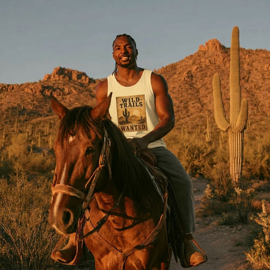 Wild Trails Wanted Western Desert Tank Top