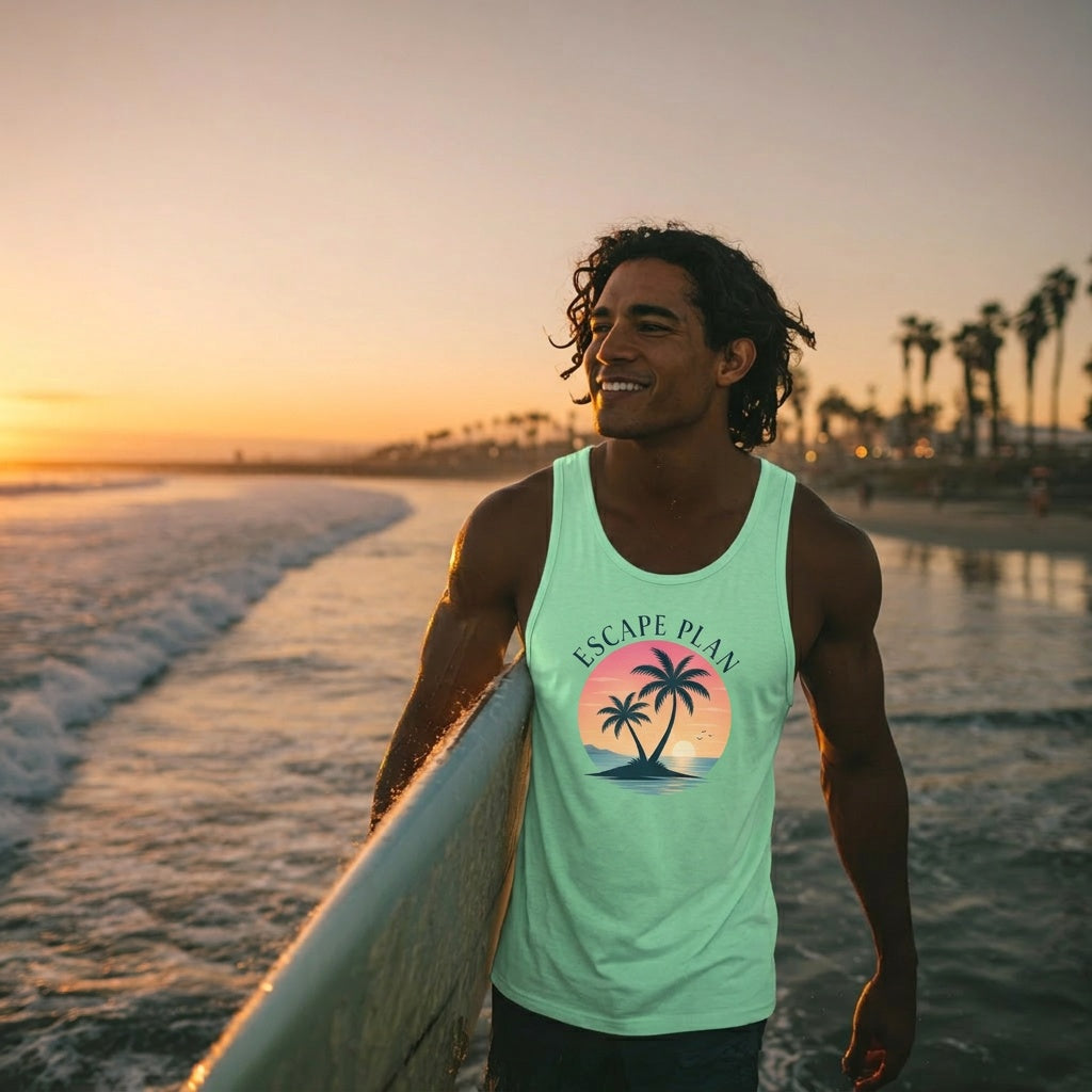 Escape Plan Tropical Sunset Tank Top