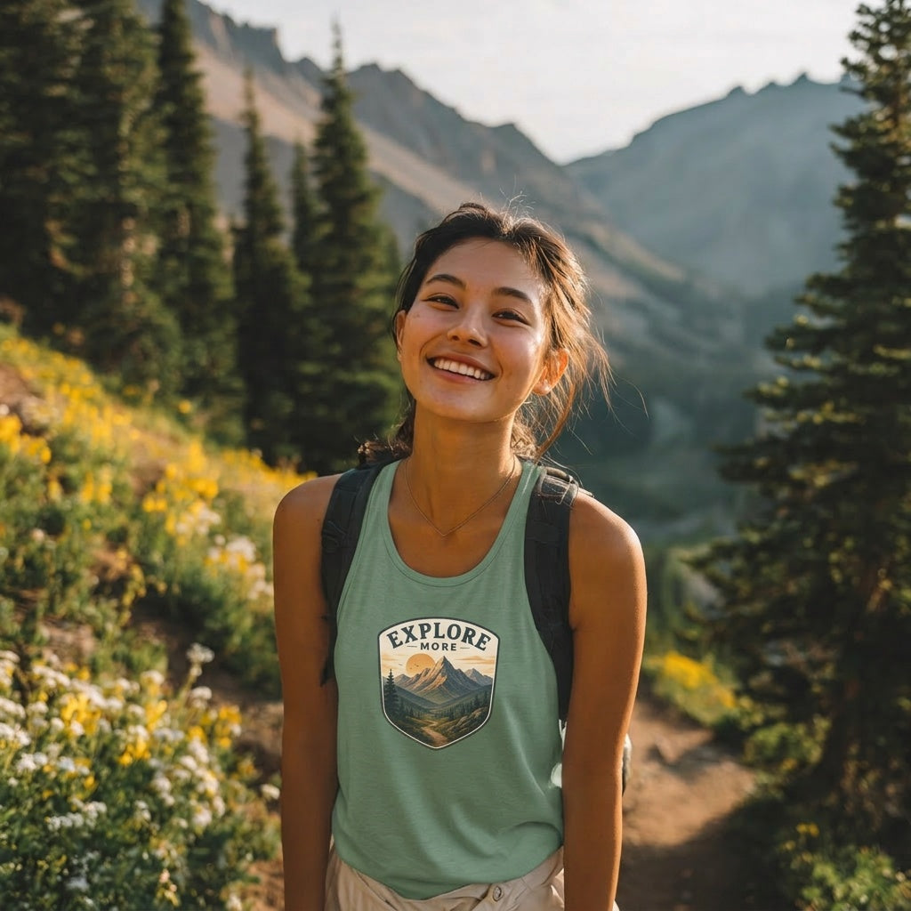 Explore More Mountain Adventure Tank Top