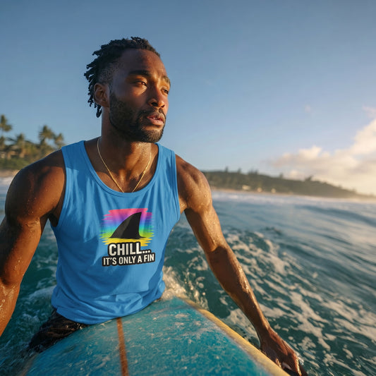 Chill It's Only a Fin Shark Tank Top