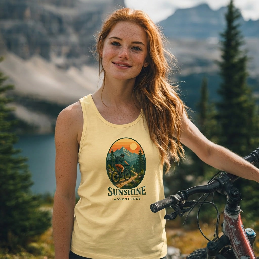 Sunshine Adventures Mountain Bike Tank Top