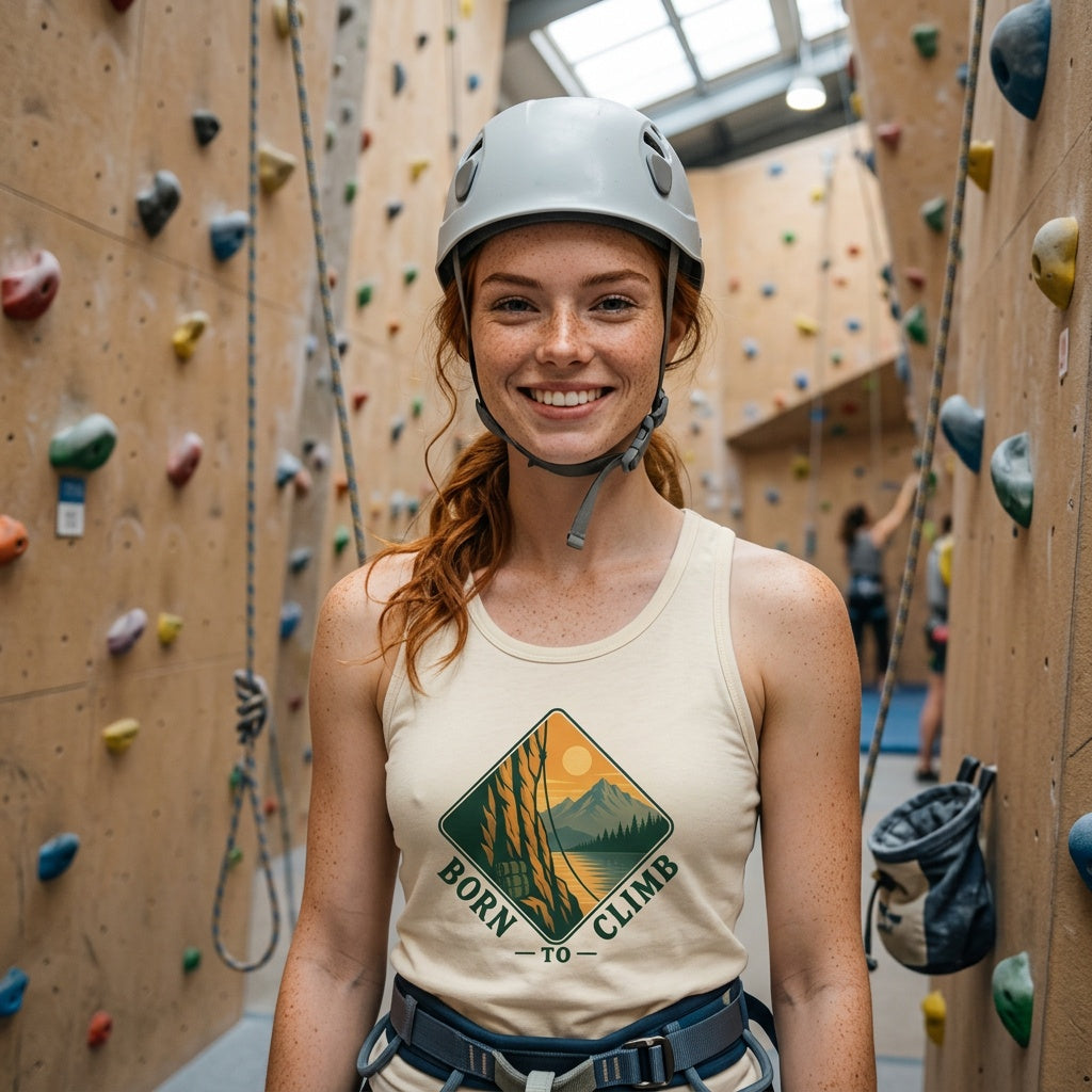 Born to Climb Mountain Adventure Tank Top