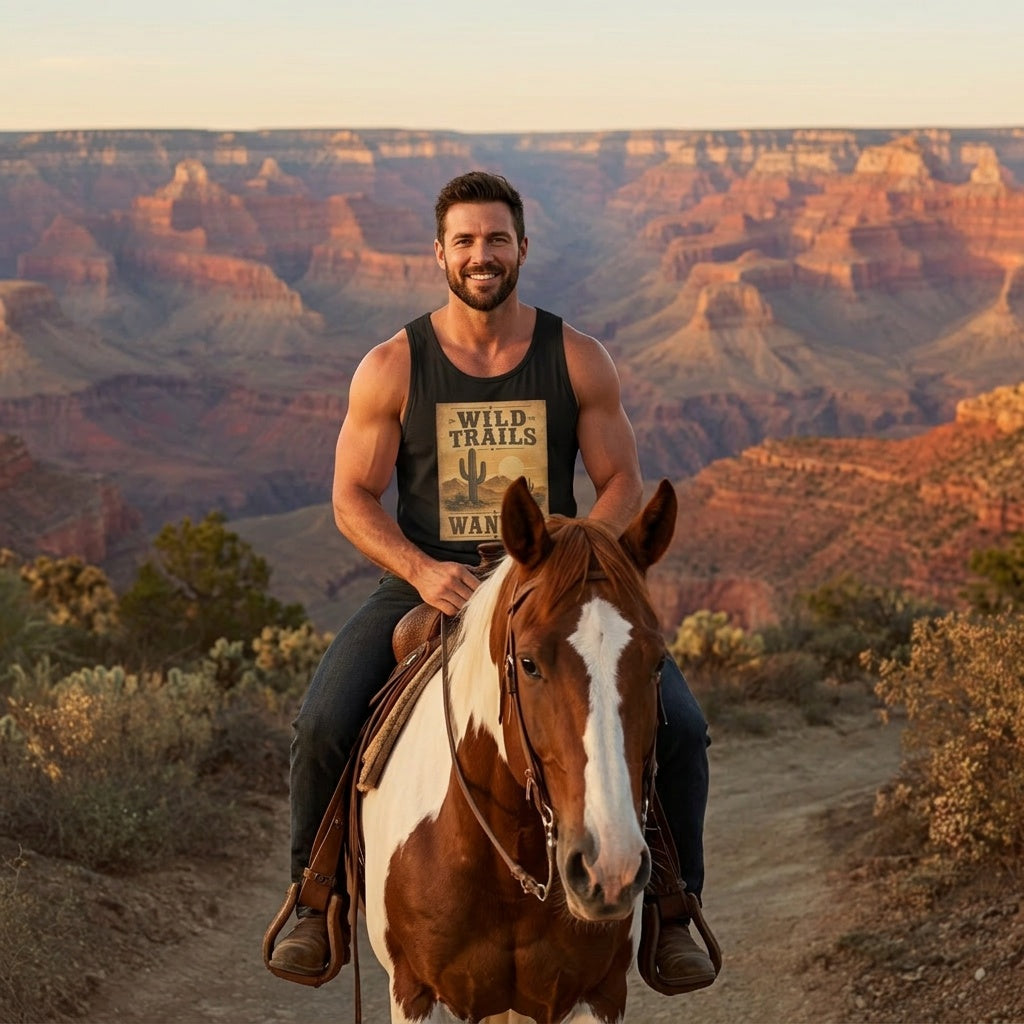Wild Trails Wanted Western Desert Tank Top
