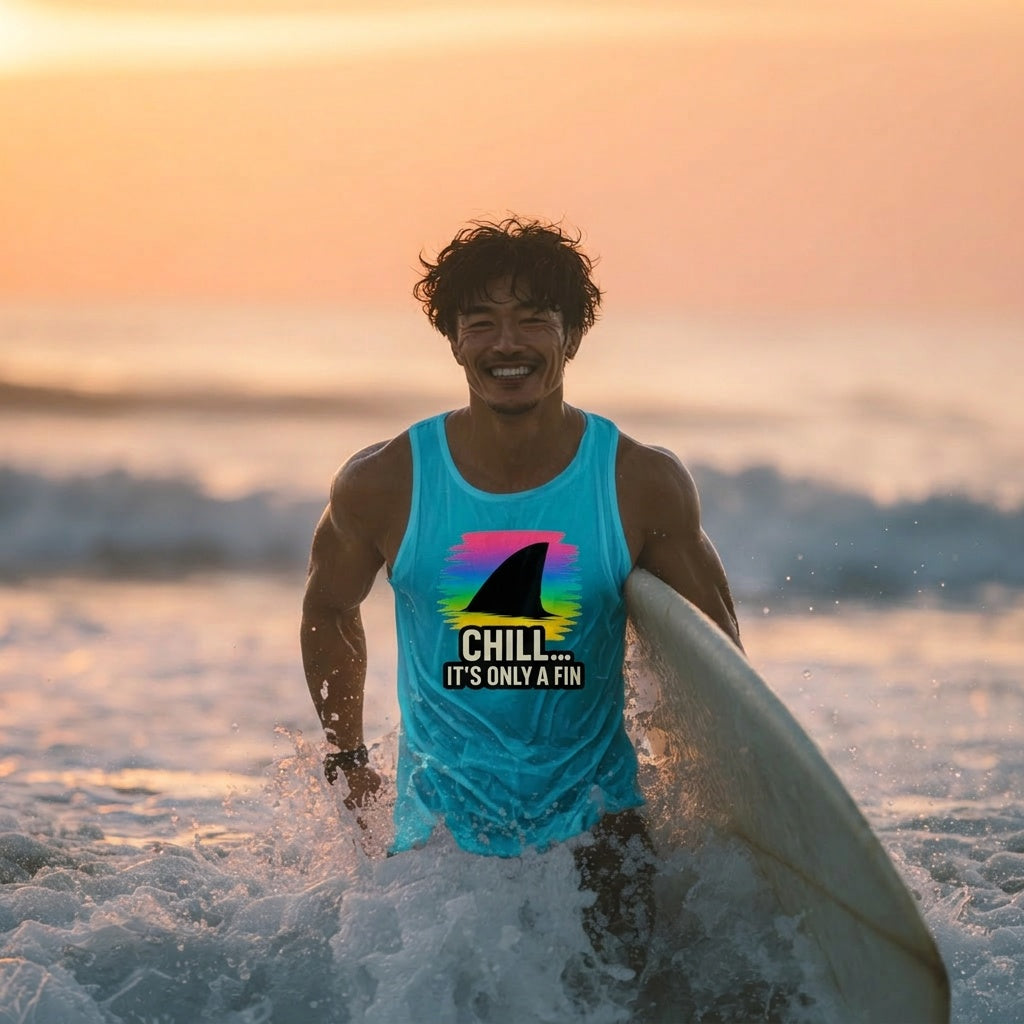 Chill It's Only a Fin Shark Tank Top