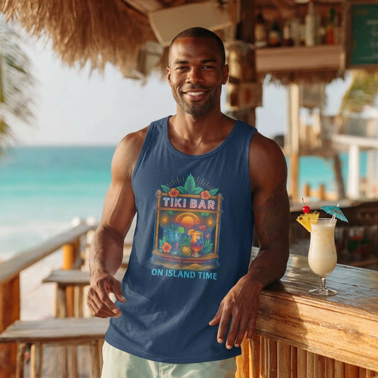 On Island Time Tiki Bar Tank Top
