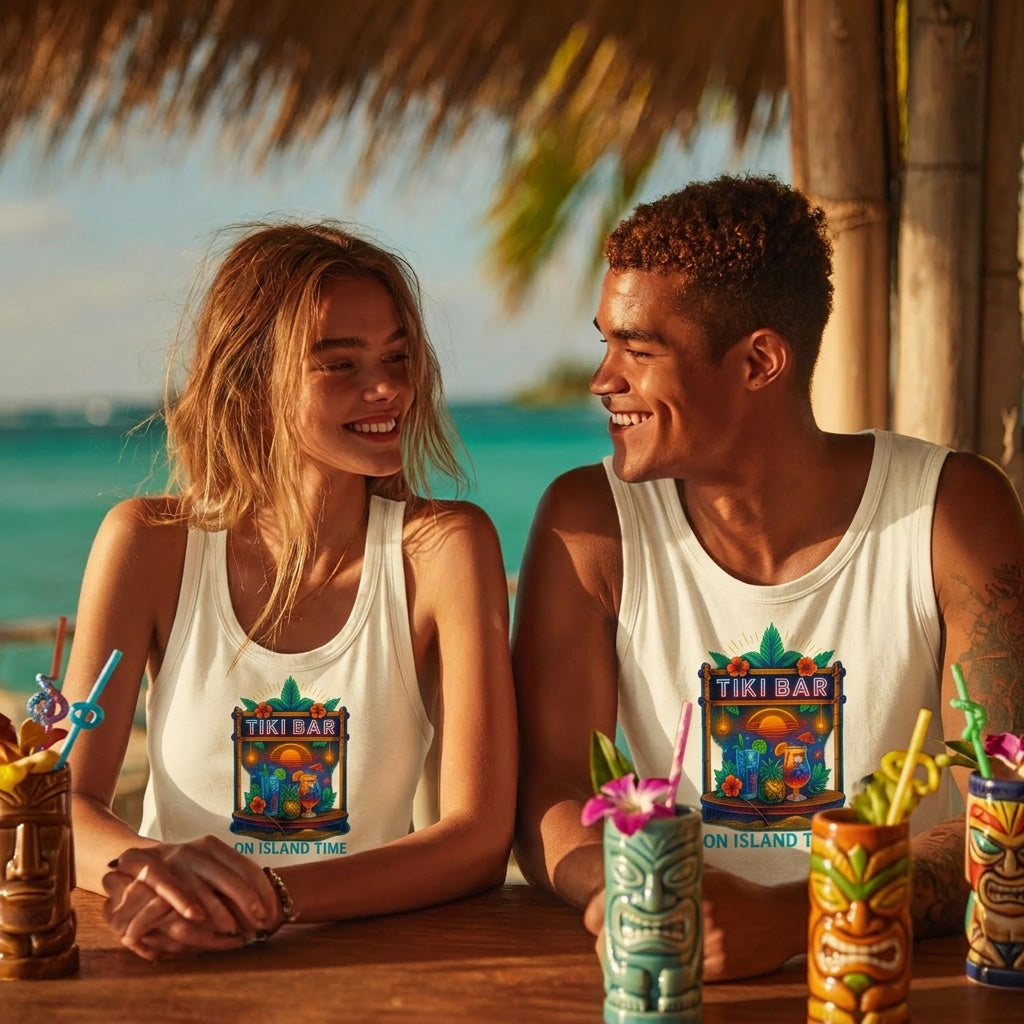 On Island Time Tiki Bar Tank Top
