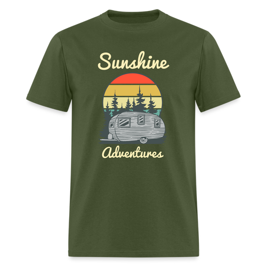 Camping Sunshine Adventures Tee - military green