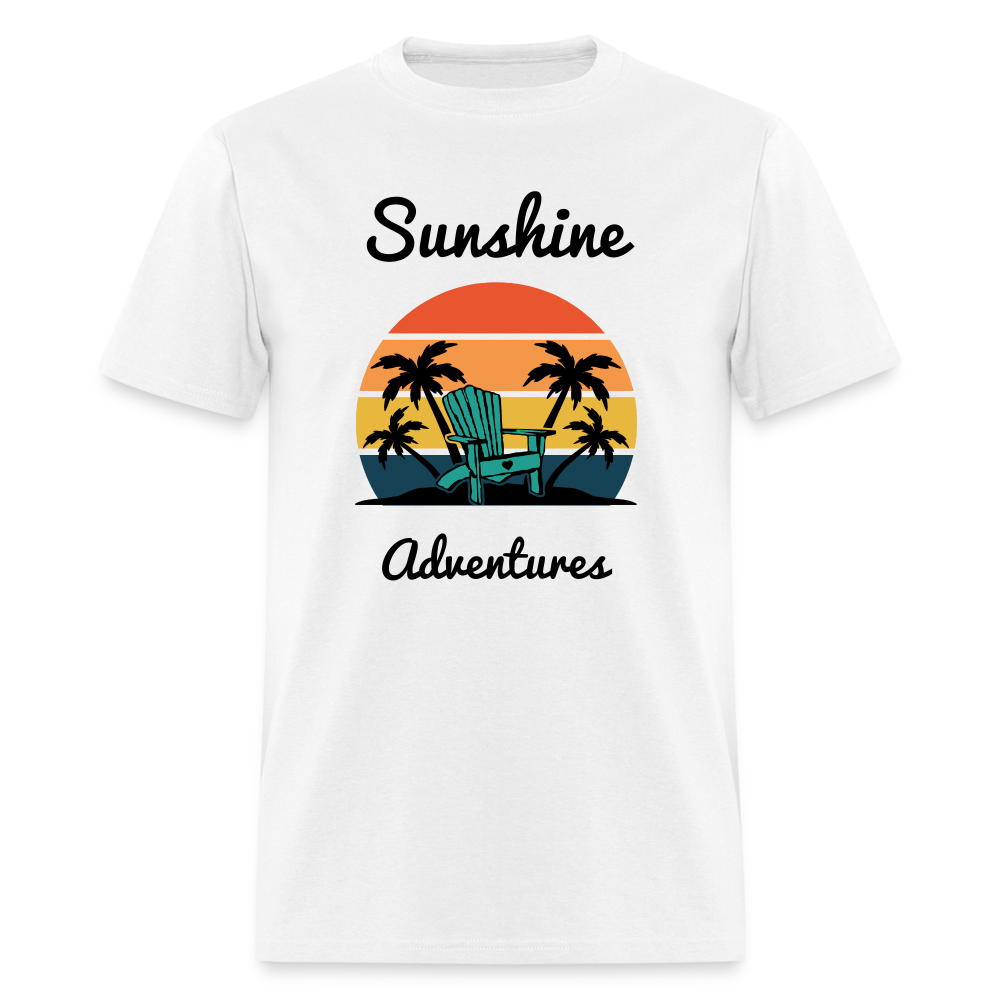 Beach Chair Sunshine Adventures Tee - white