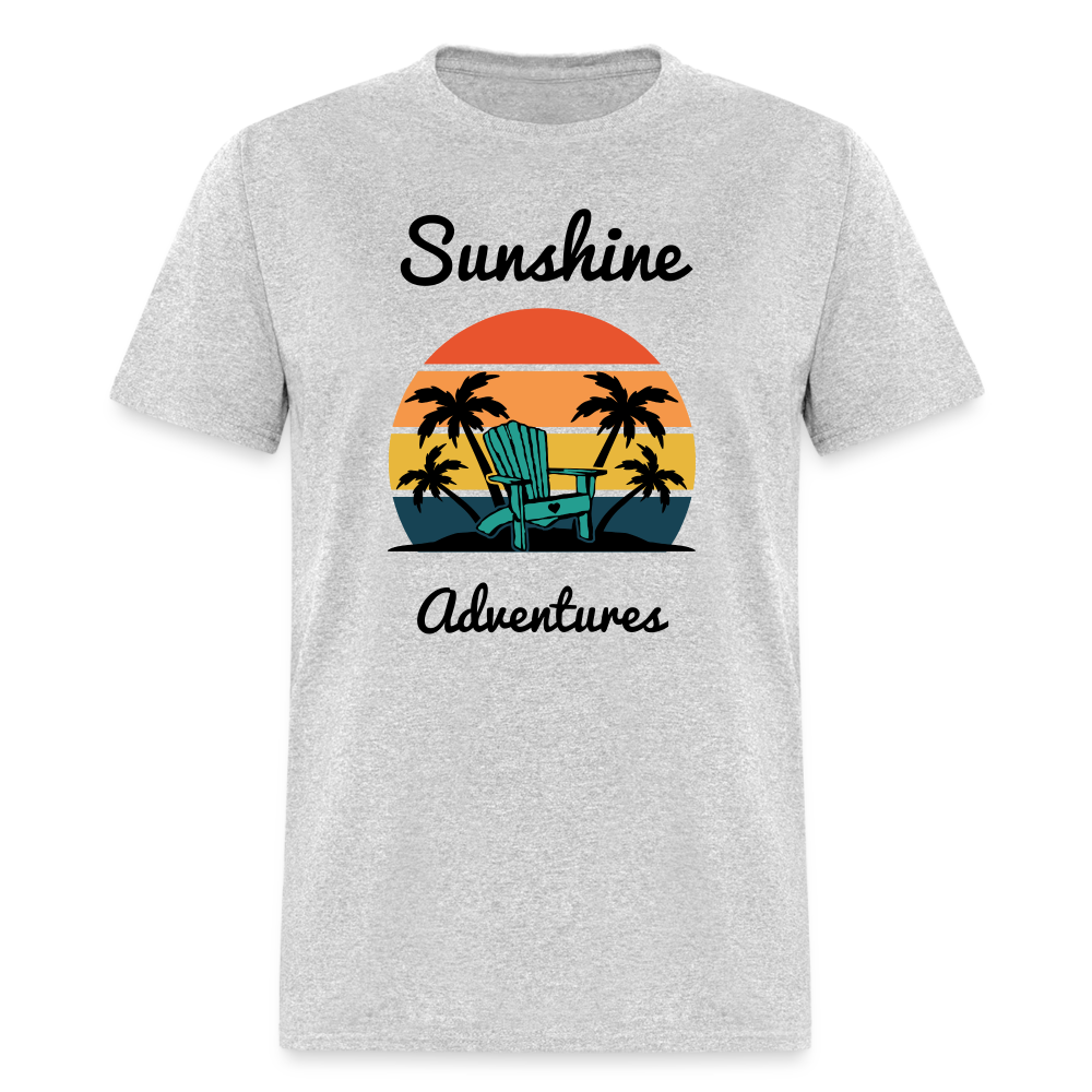 Beach Chair Sunshine Adventures Tee - heather gray