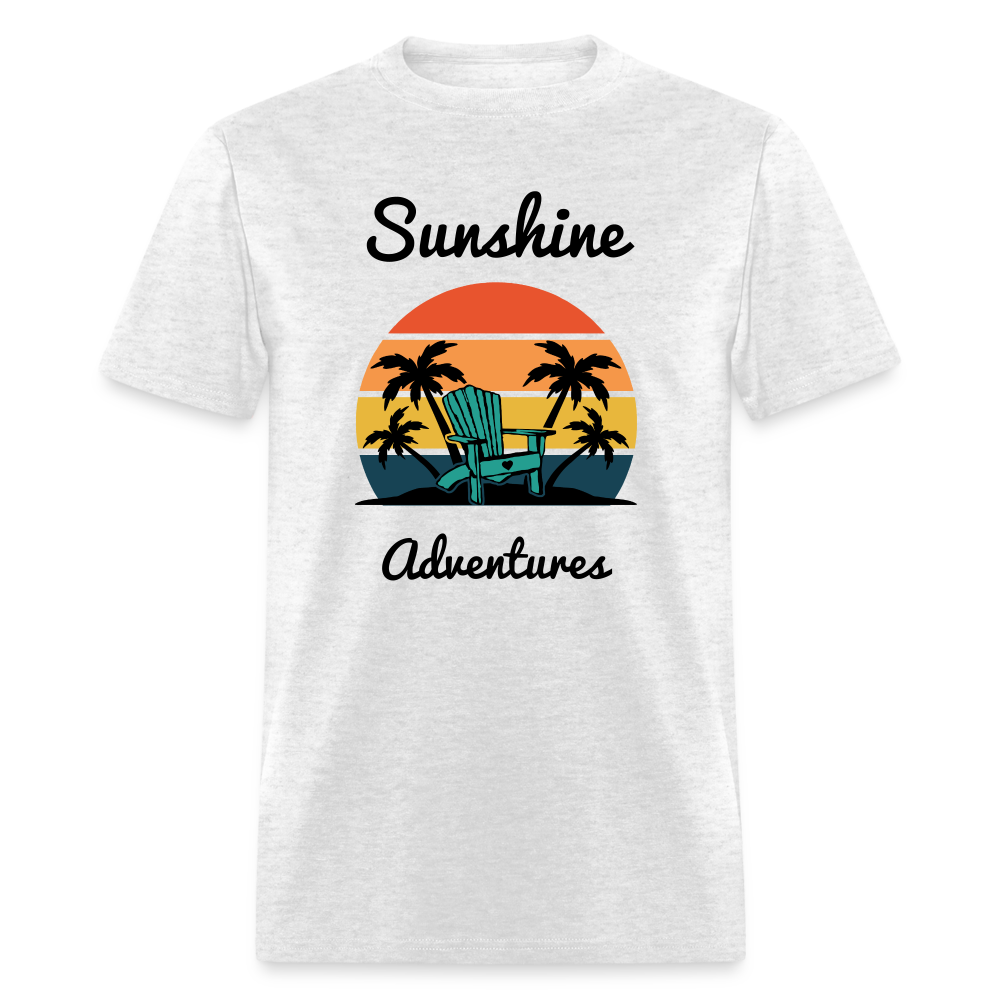 Beach Chair Sunshine Adventures Tee - light heather gray