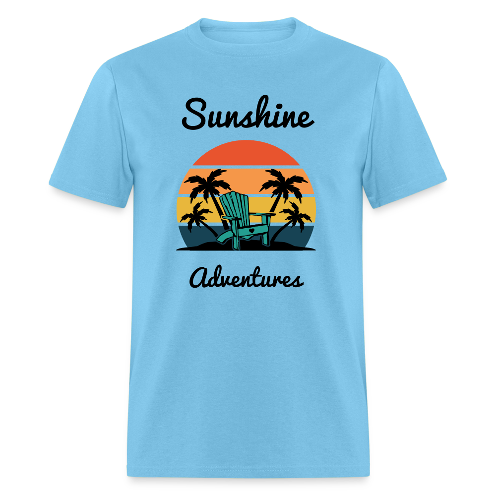 Beach Chair Sunshine Adventures Tee - aquatic blue