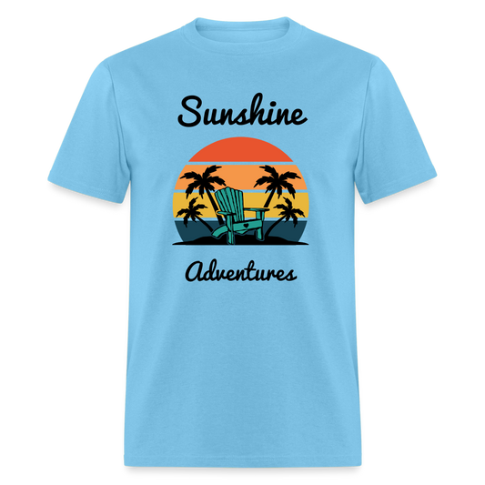 Beach Chair Sunshine Adventures Tee - aquatic blue