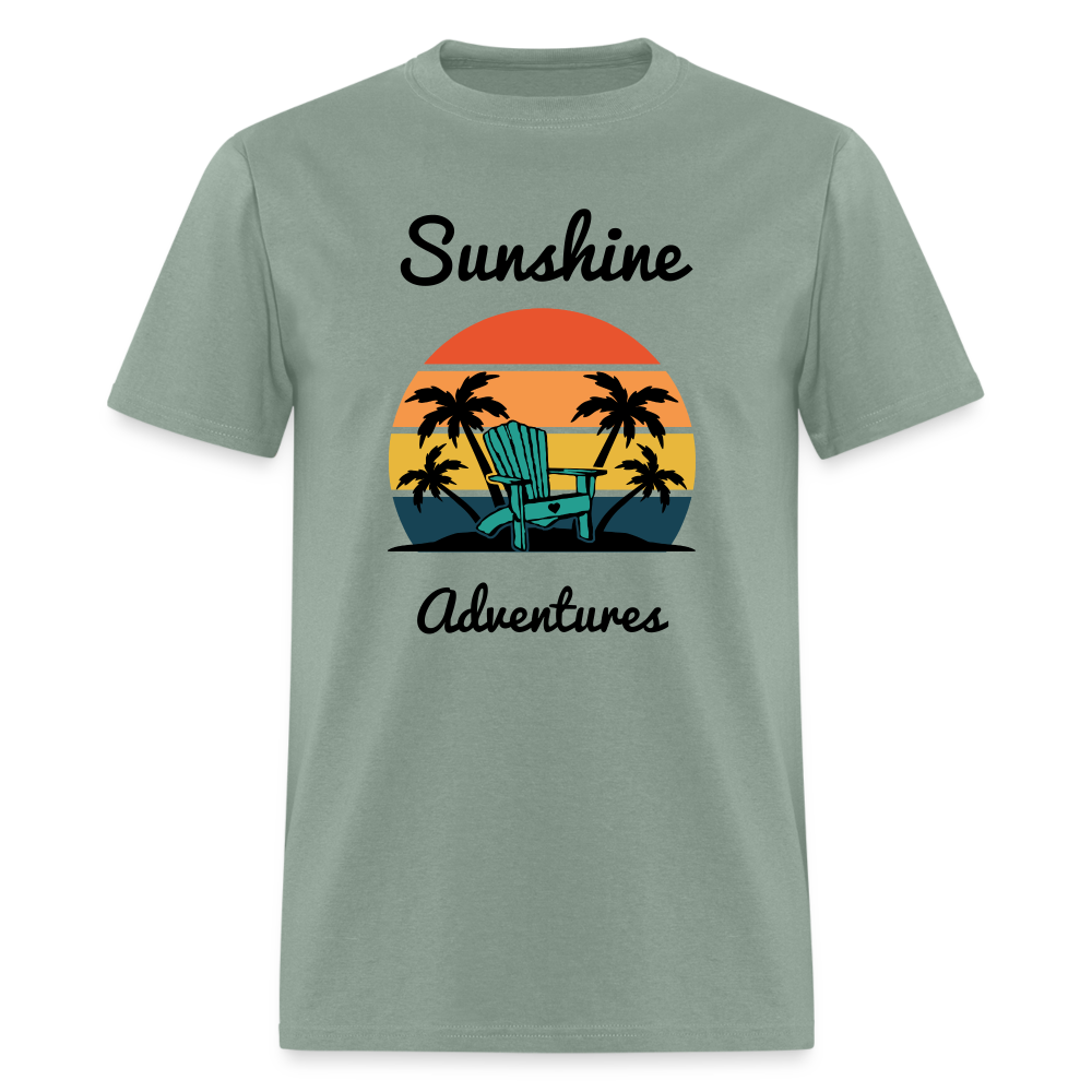 Beach Chair Sunshine Adventures Tee - sage