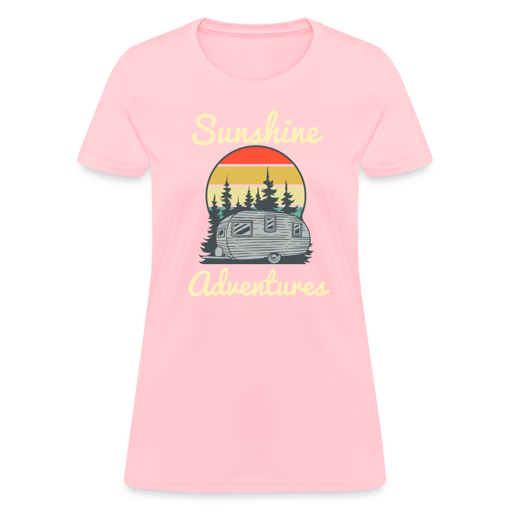 Camping Sunshine Adventures Women's Tee - pink