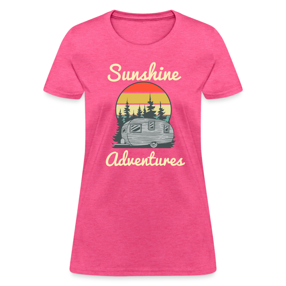 Camping Sunshine Adventures Women's Tee - heather pink