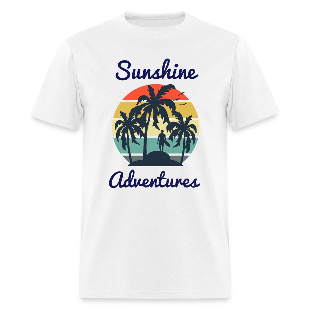 Surfing Sunshine Adventures Tee - white