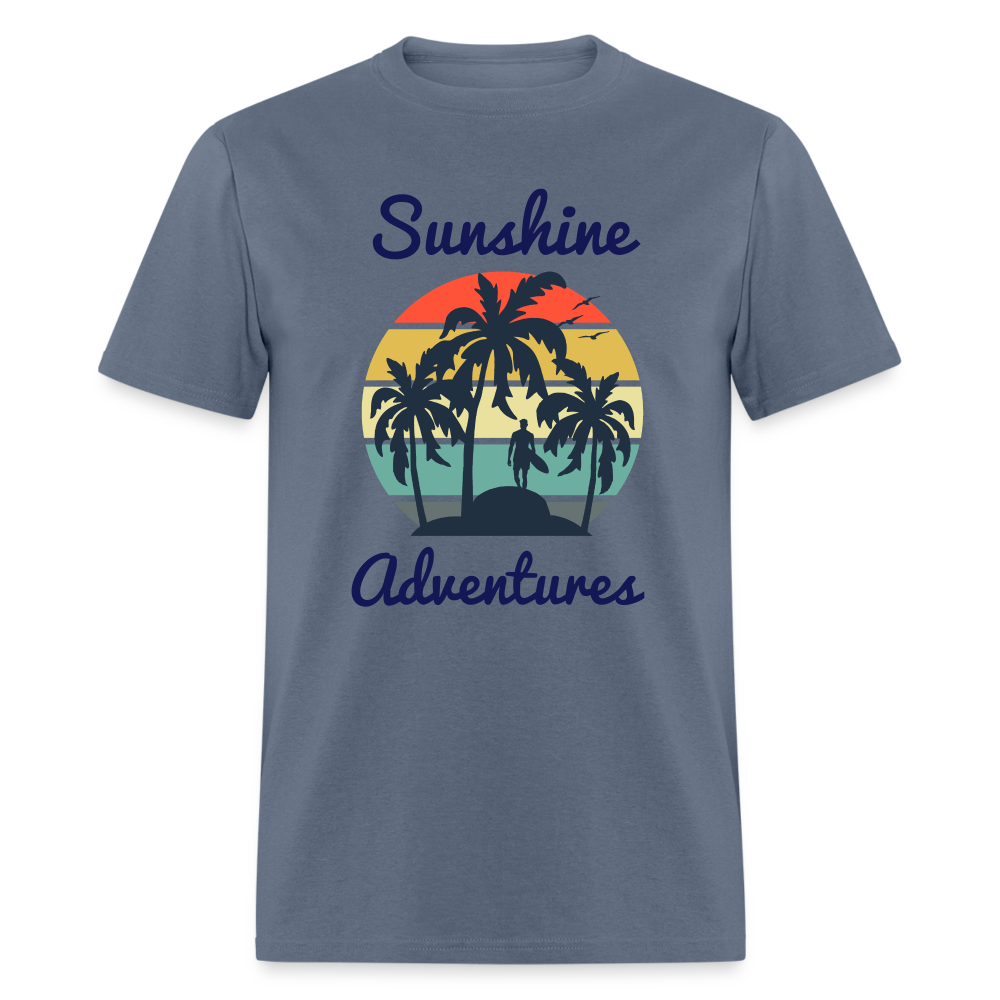 Surfing Sunshine Adventures Tee - denim