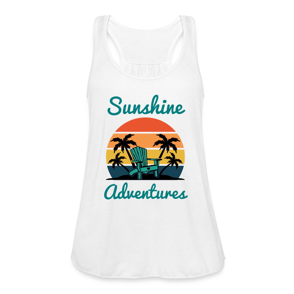 Beach Chair Sunshine Adventures Women's Tank - white