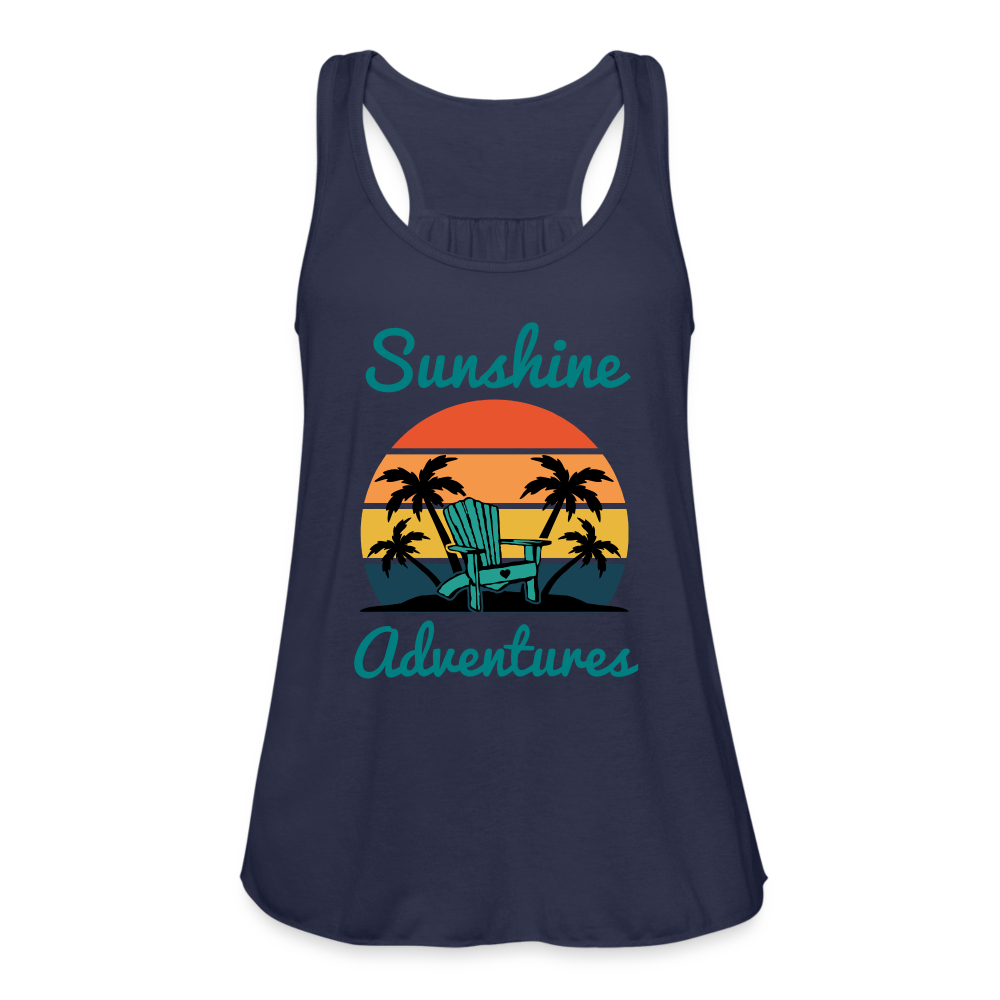 Beach Chair Sunshine Adventures Women's Tank - navy