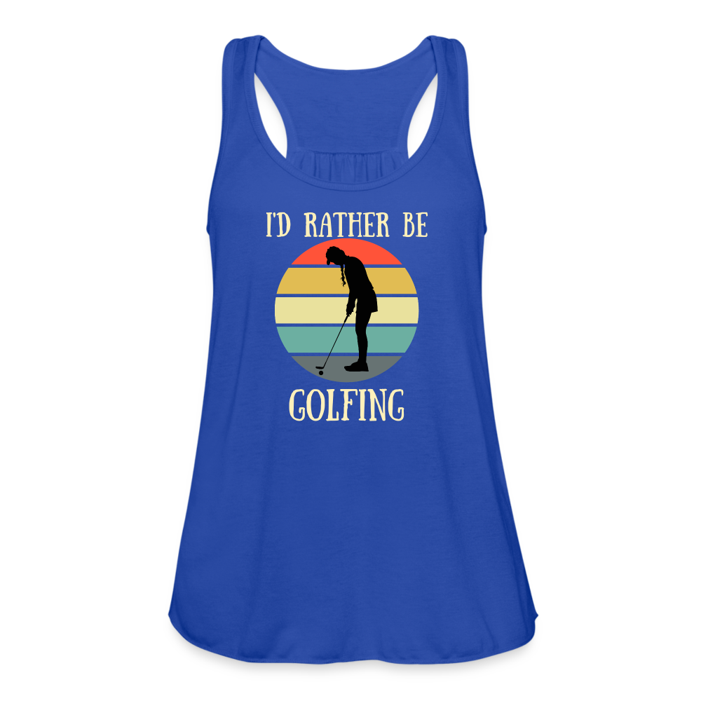 I'd Rather Be Golfing Women's Tank - royal blue