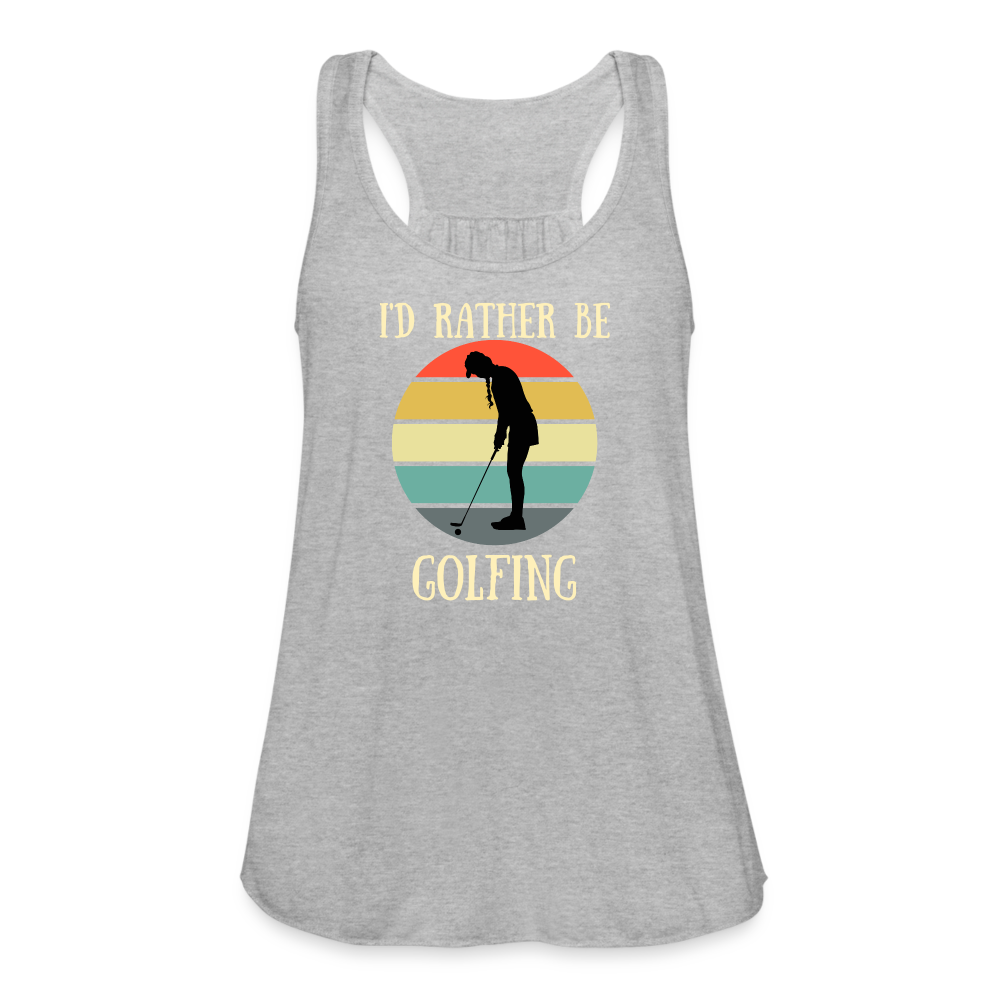 I'd Rather Be Golfing Women's Tank - heather gray