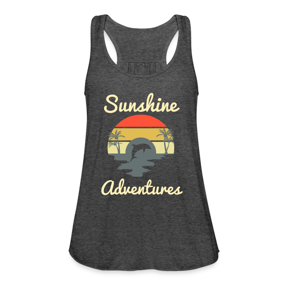 Dolphin Sunshine Adventures Women's Tank - deep heather