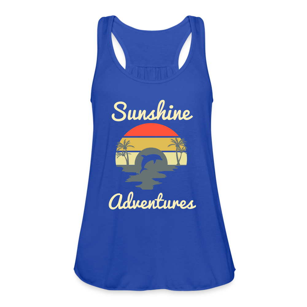 Dolphin Sunshine Adventures Women's Tank - royal blue