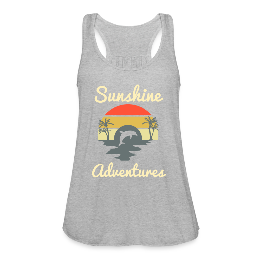 Dolphin Sunshine Adventures Women's Tank - heather gray