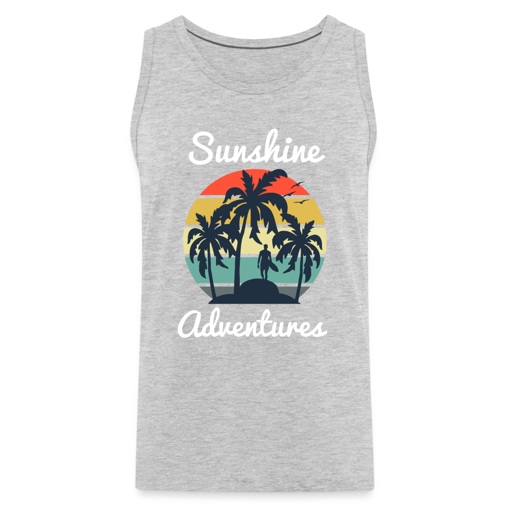 Surfing Sunshine Adventures Tank - heather gray