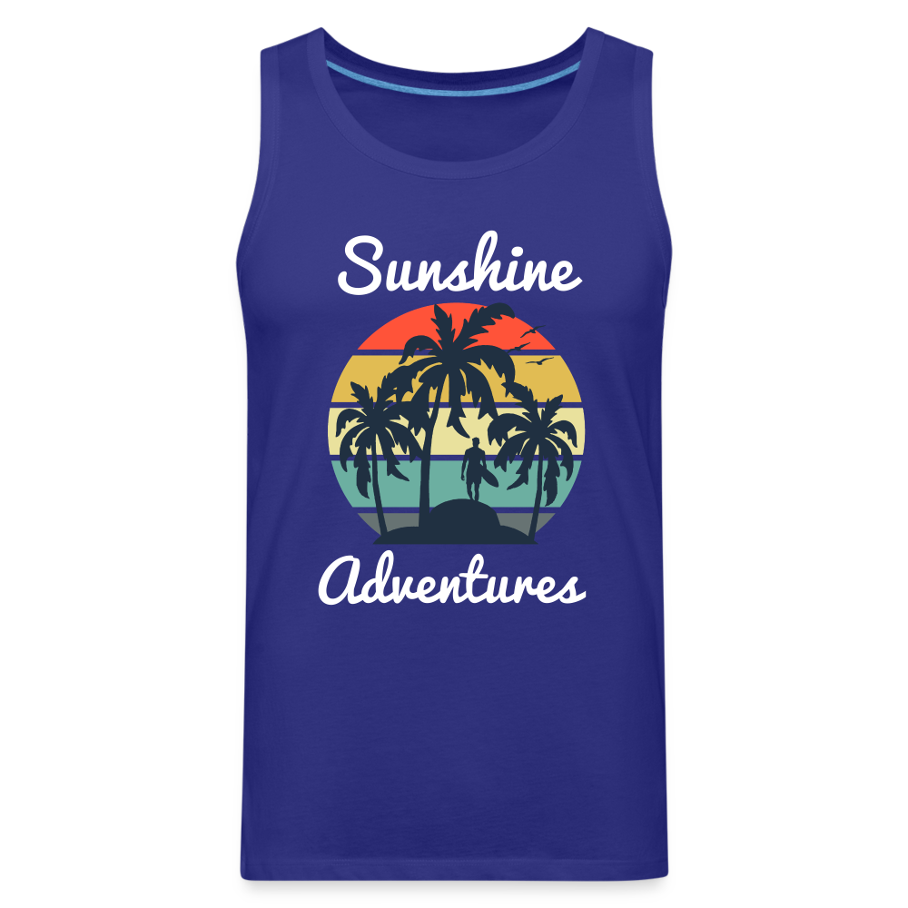 Surfing Sunshine Adventures Tank - royal blue