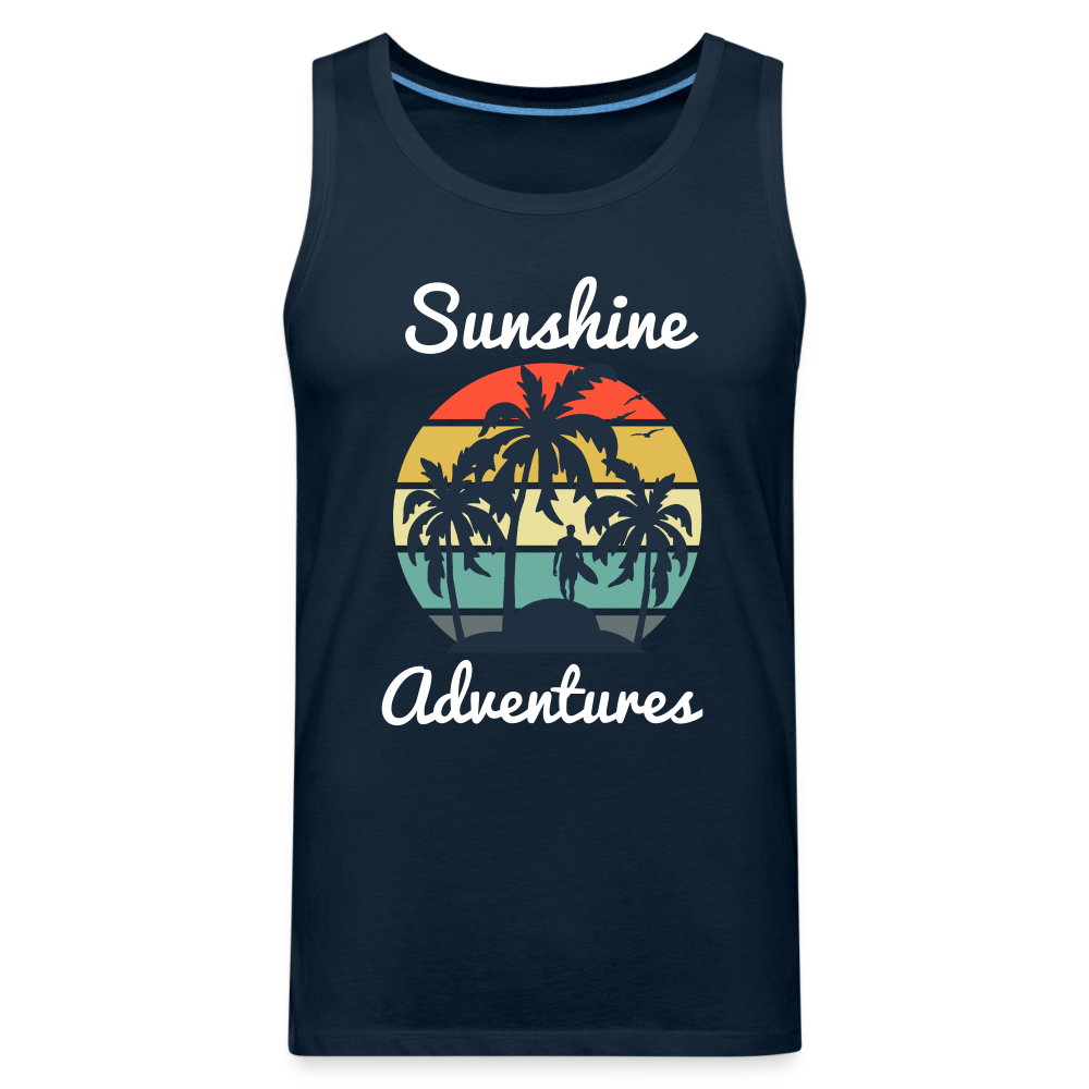 Surfing Sunshine Adventures Tank - deep navy