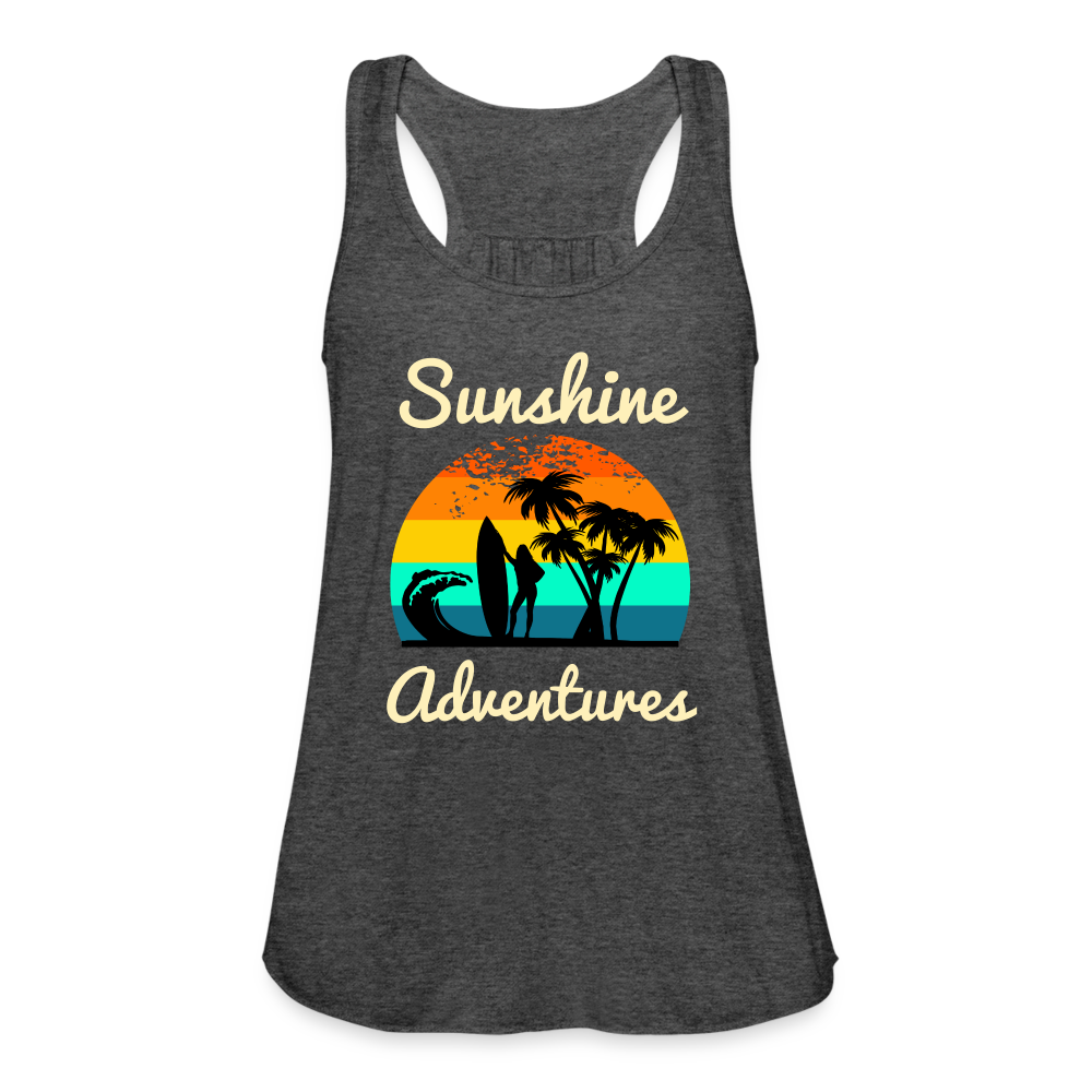 Surfing Sunshine Adventures Women's Tank - deep heather