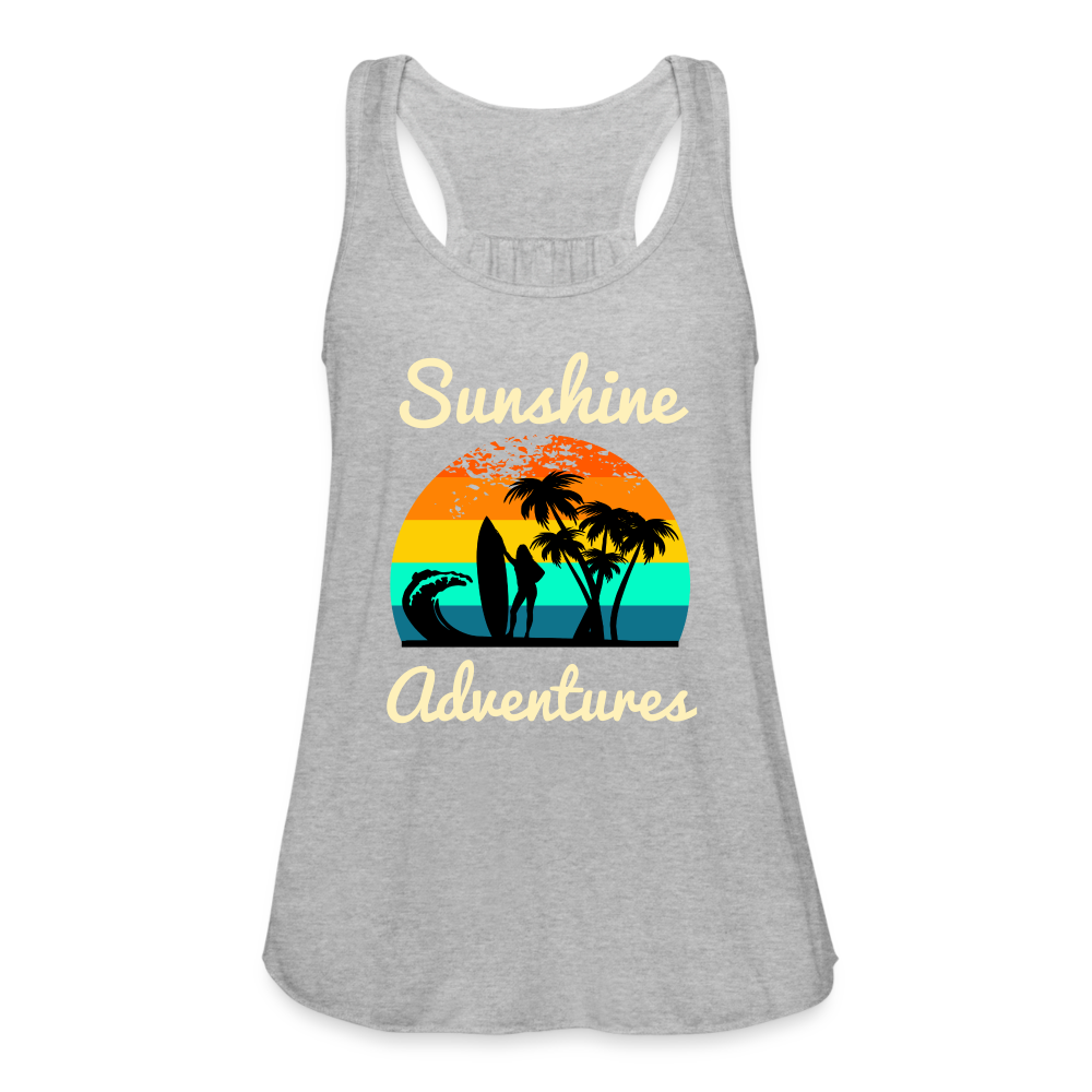 Surfing Sunshine Adventures Women's Tank - heather gray