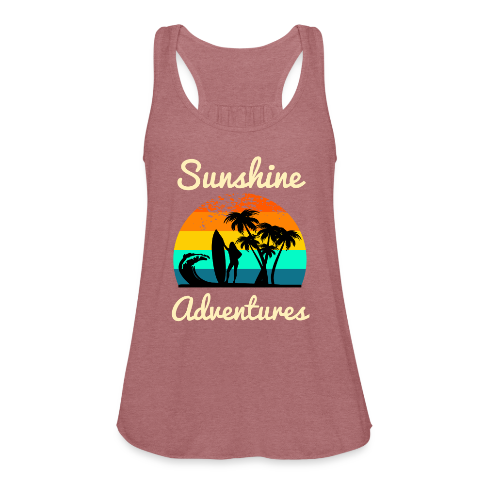 Surfing Sunshine Adventures Women's Tank - mauve